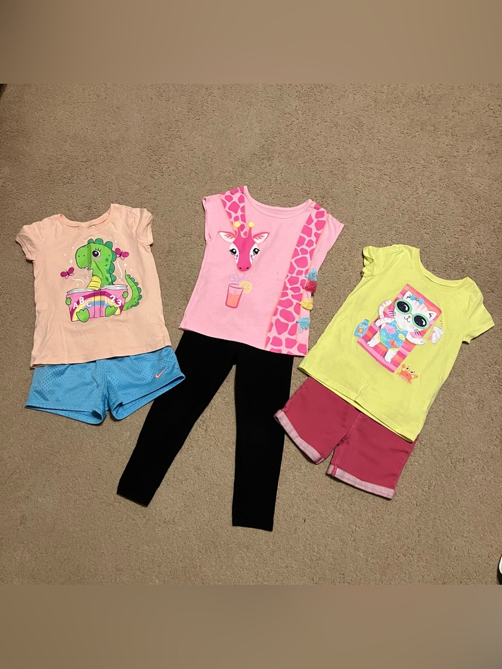 Girls 6 Piece Summer Clothing Lot Size 4T Bundle